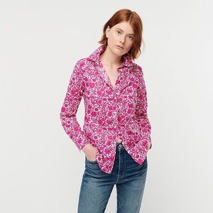 J. Crew Perfect Shirt in Liberty Sambourne Floral – Size 0